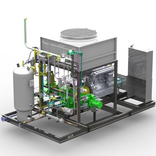 Cobey CO-6229 CE-C250NG Compressor Package CADD Model